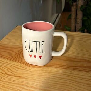 Rae Dunn Mug “Cutie” - Pink Interior